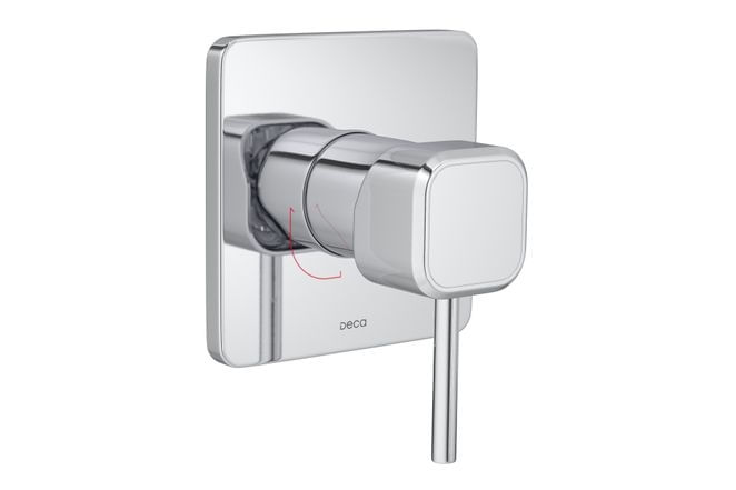Encontraproduto.com.br - Acabamento Para Chuveiro Monocomando Deca You Quadrado Cromado