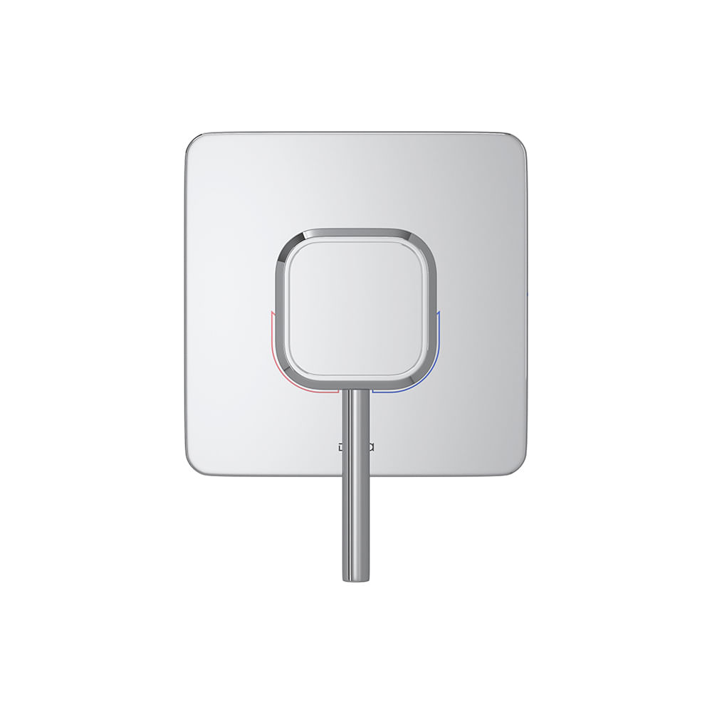 Encontraproduto.com.br - Acabamento Para Chuveiro Monocomando Deca You Quadrado Cromado