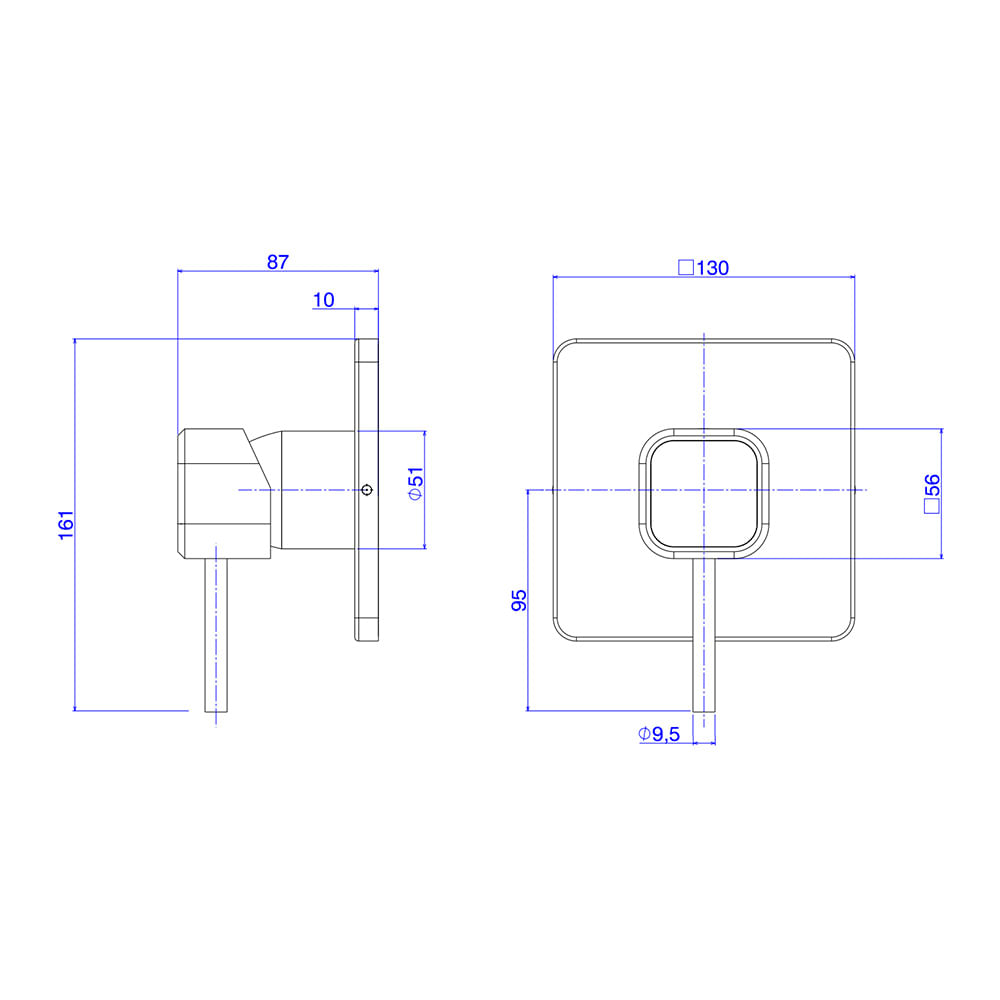 Encontraproduto.com.br - Acabamento para Monocomando Deca de Chuveiro Quadrado | Deca You