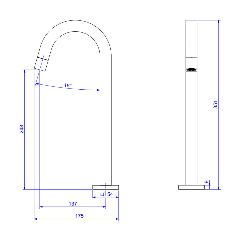 Encontraproduto.com.br - Torneira de Mesa Bica Alta para Lavatório Deca Tube