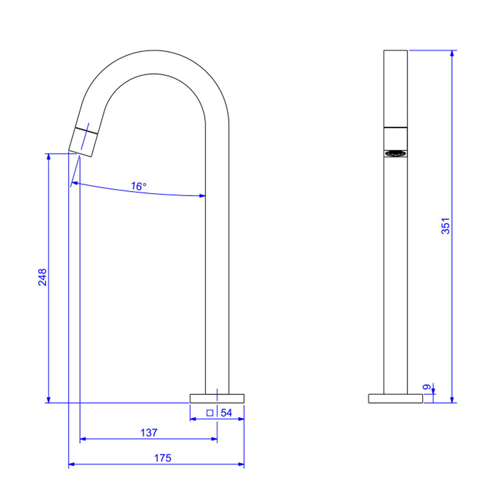 Encontraproduto.com.br - Torneira de Mesa Bica Alta para Lavatório Deca Tube