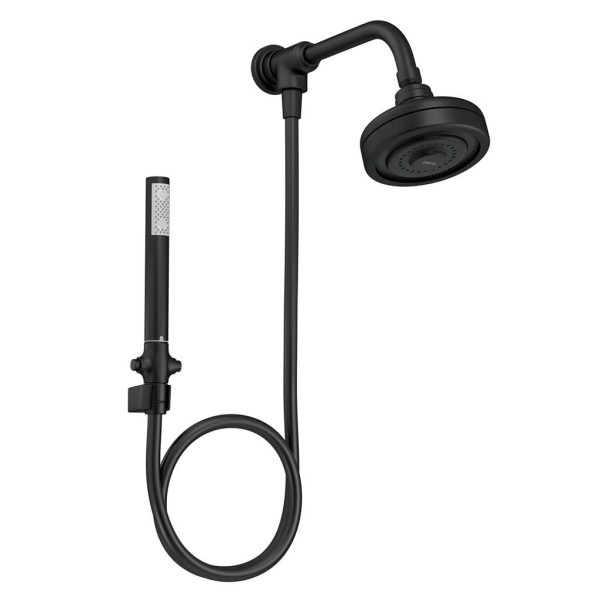 Encontraproduto.com.br - Kit Chuveiro Deca Acqua Plus Cabo Flexível PVC Black Matte