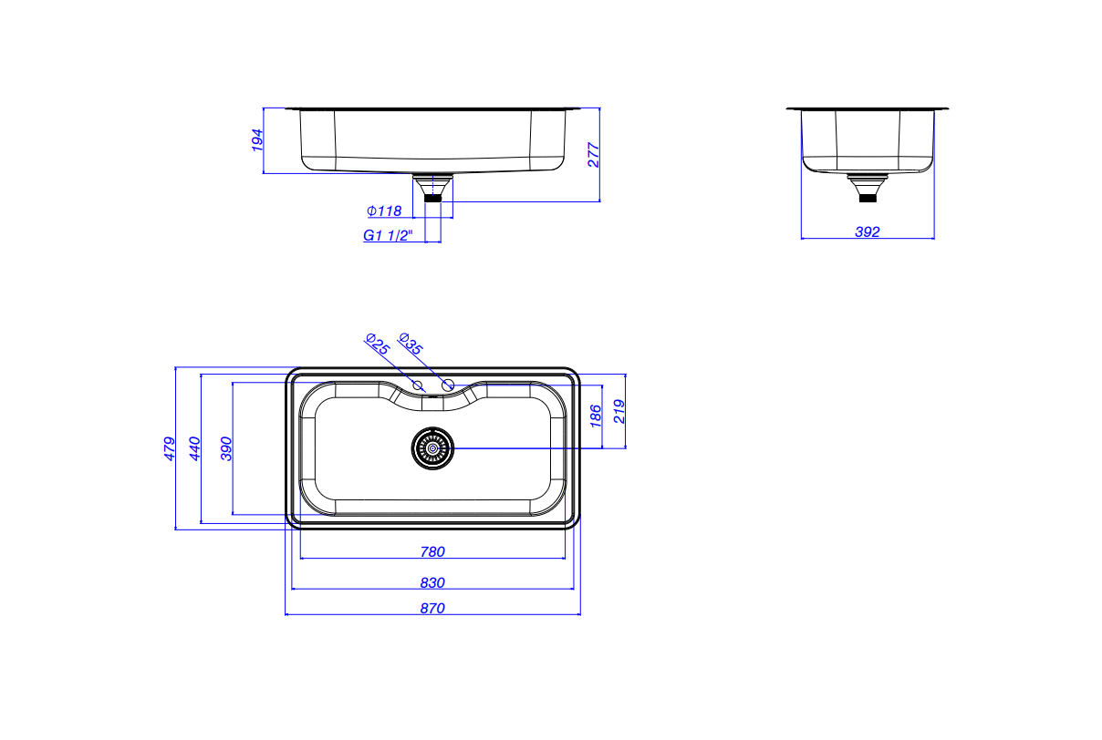 Encontraproduto.com.br - Facile Inox Cuba De Cozinha Retangular Com Deck E Acessorios - Deca