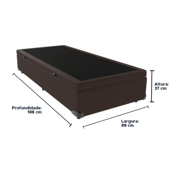 Encontraproduto.com.br - Cama Box King Preto Com Base Baú Branca Classic Anjos