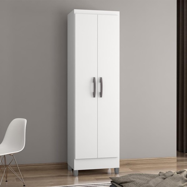 Armário Multiuso com Pés 2 Portas Slim Poquema