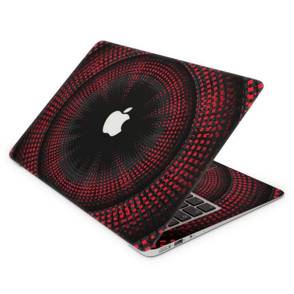 Skin Adesivo Macbook Air 13,3 2019/2018 Vermelho Preto D1