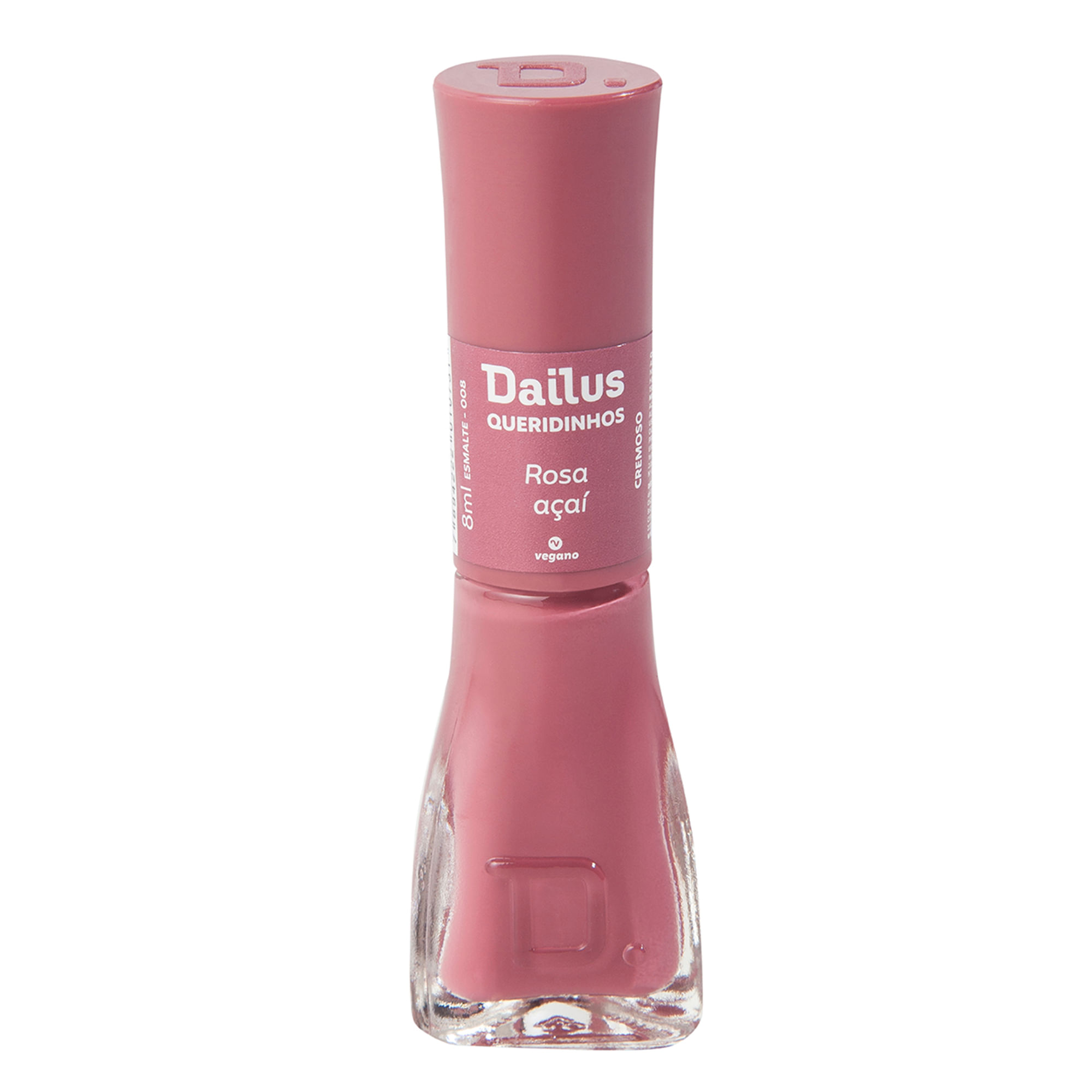 Encontraproduto.com.br - Esmalte Dailus Queridinhos 8ml Cremoso Rosa Acai
