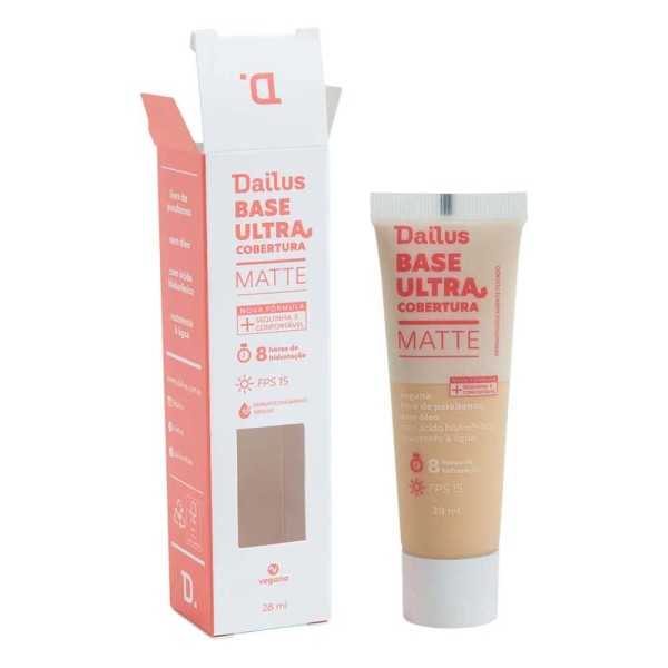 Encontraproduto.com.br - Base Líquida Ultra Cobertura D2 Claro Dailus