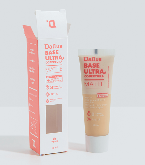 Encontraproduto.com.br - Base Líquida Ultra Cobertura D2 Claro Dailus