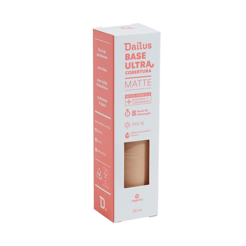 Base Líquida Ultra Cobertura D4 Claro Dailus