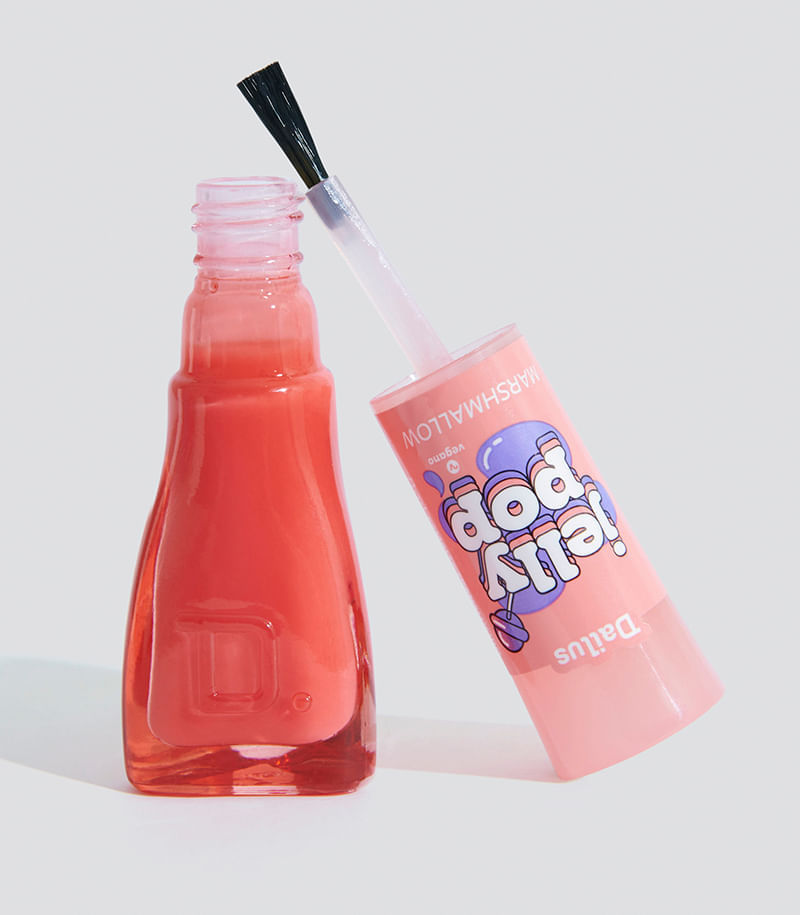 Encontraproduto.com.br - Esmalte Dailus Jelly Pop Translúcido 8mL - Marshmallow