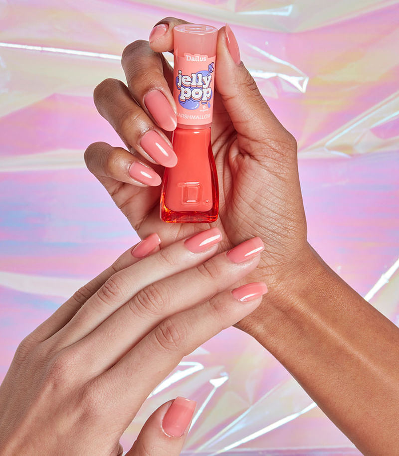 Encontraproduto.com.br - Esmalte Dailus Jelly Pop Translúcido 8mL - Marshmallow