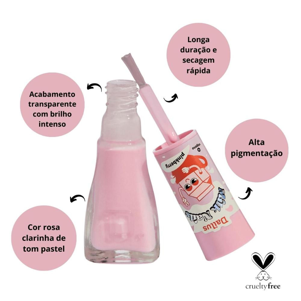 Encontraproduto.com.br - Esmalte Milk Nails 8ml Pinkberry - Dailus