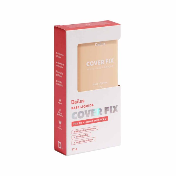 Encontraproduto.com.br - Base Dailus Cover Fix D1 Claro FPS30 27g