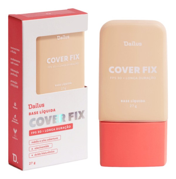 Encontraproduto.com.br - Base Dailus Cover Fix D1 Claro FPS30 27g