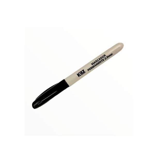 Pincel Marcador Permanente Preto Ponta 2mm Unidade