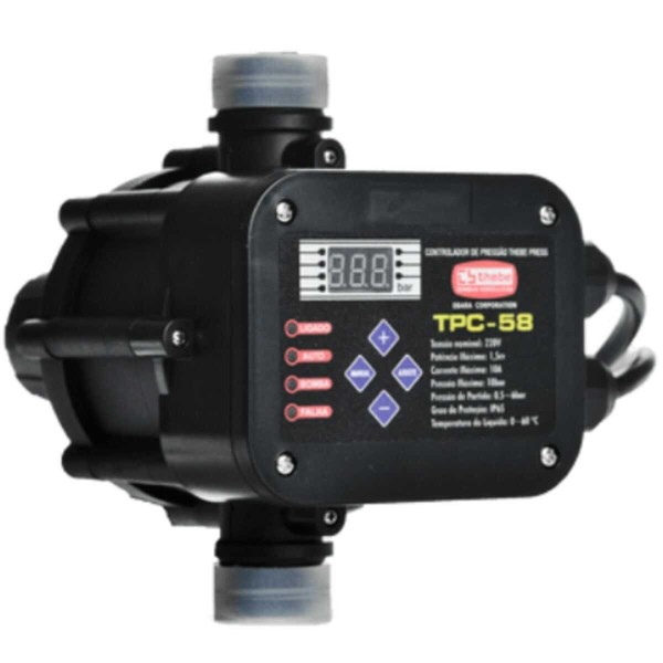 Encontraproduto.com.br - Sistema De Pressurização Thebe TPC-58 MONOFÁSICO 1/2CV 127V TP-60 (MP)