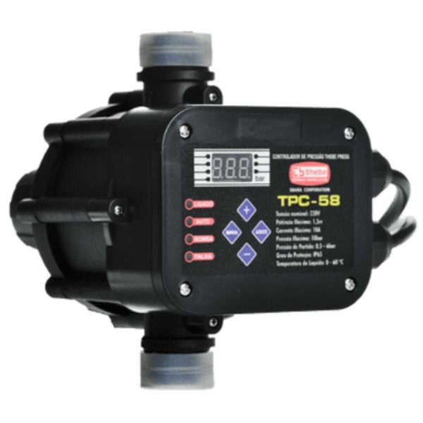Encontraproduto.com.br - Controlador De Pressão Thebe Eletrônico Monofasico 1,0CV 127V TPC 58 (MP)