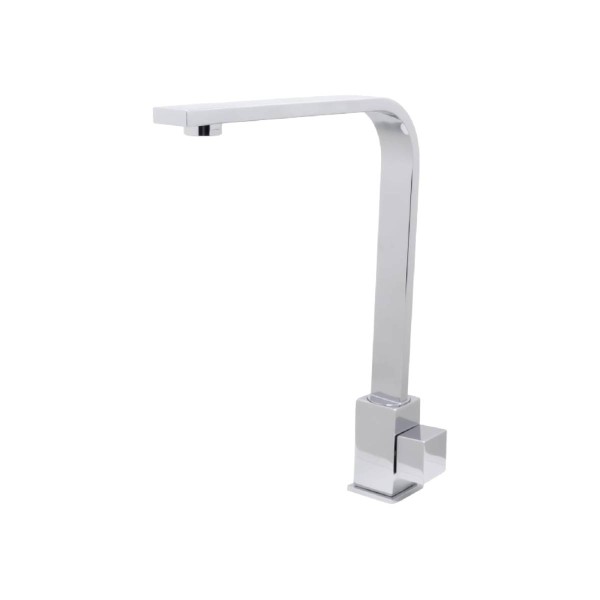 Encontraproduto.com.br - Torneira de Pia para Cozinha Mesa Square Reta 1/4 de Volta Cromada - Bognar