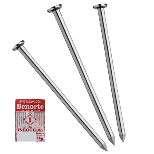 Encontraproduto.com.br - Prego Com Cabeça 16x24 De Aço Polido 5kg Material Construção