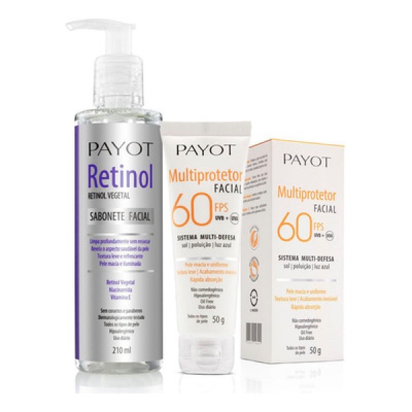 Encontraproduto.com.br - Kit Limpeza Retinol + Proteção FPS 60