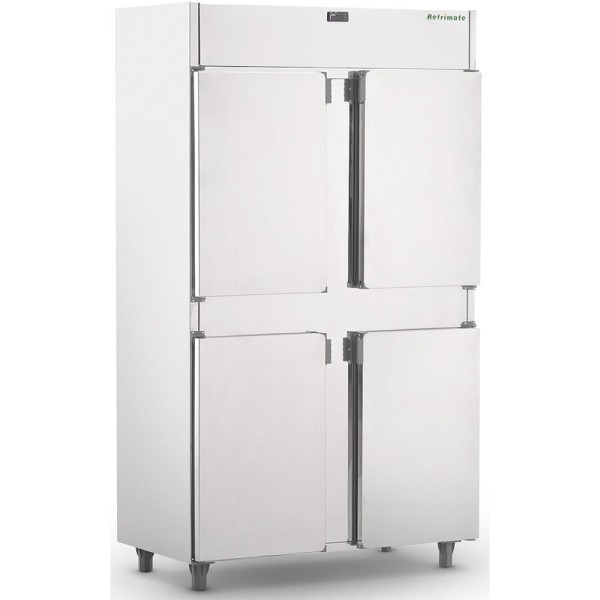 Encontraproduto.com.br - Geladeira/Refrigerador Comercial Inox 4 Portas Cegas GC4PP - Refrimate