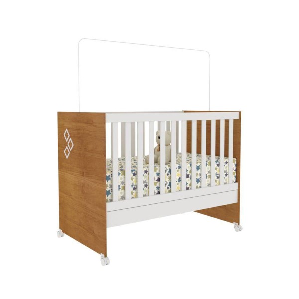 Berço Mini Cama Sofá Sonetto Tcil Cinamomo Neve
