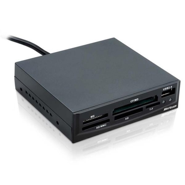 Encontraproduto.com.br - Leitor De Cartão Interno 30 Em 1 Usb 2.0 Ac069 Multilaser
