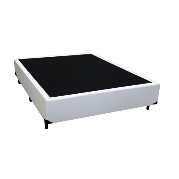 Encontraproduto.com.br - Cama Box Casal + Colchão Semi Ortopédico Extra Firme Espuma D33 Prime Colchões 138x188x72 Branco