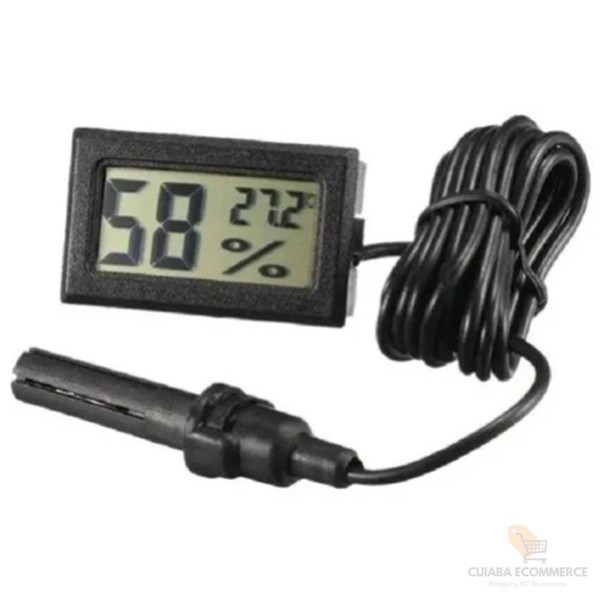 Encontraproduto.com.br - Higrometro Digital Termometro Umidade Com Sonda Pilhas