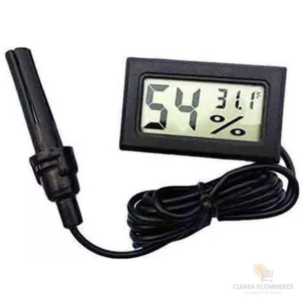 Encontraproduto.com.br - Higrometro Digital Termometro Umidade Com Sonda Pilhas