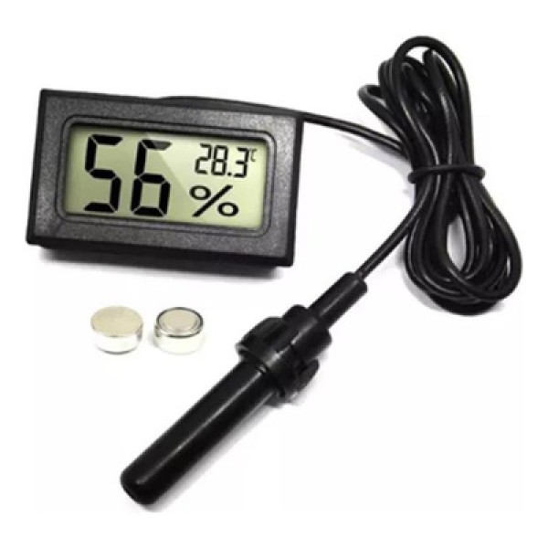 Encontraproduto.com.br - Higrometro Monitorar Flutuacoes Indesejada Temperatura Sonda