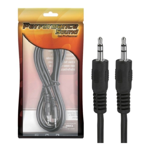 Encontraproduto.com.br - Cabo Performance Sound P2-macho - P2-macho Estéreo 1,8m