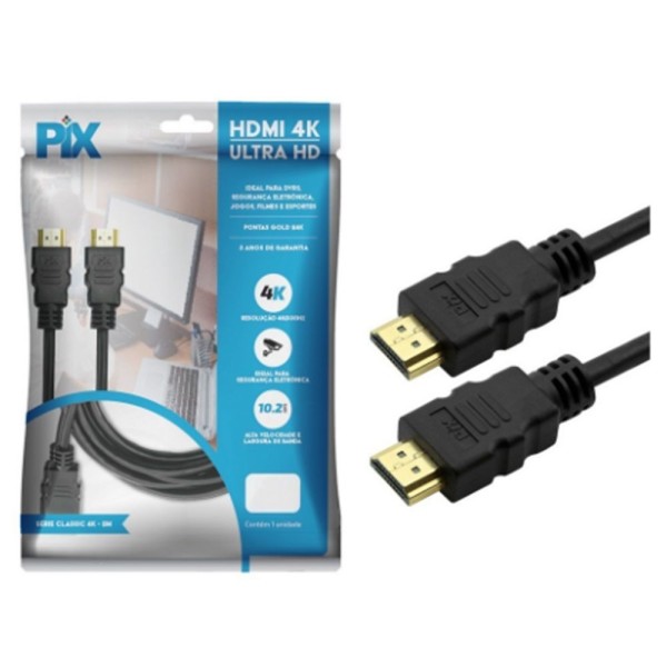 Encontraproduto.com.br - Cabo Hdmi 3d 15p 1.4 Gold: Imagem E Som Premium