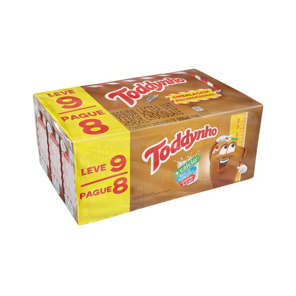 Encontraproduto.com.br - Bebida Láctea Toddynho Pack com 9 Unidades 200ml Cada Leve 9 Pague 8