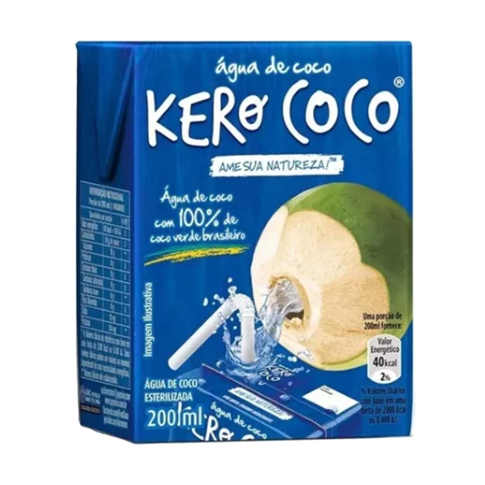 Encontraproduto.com.br - Água de Coco Kero Coco 200ml - Kero-Coco