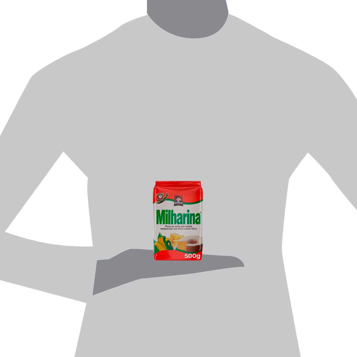 Encontraproduto.com.br - Flocos de Milho Milharina Pacote com 500g