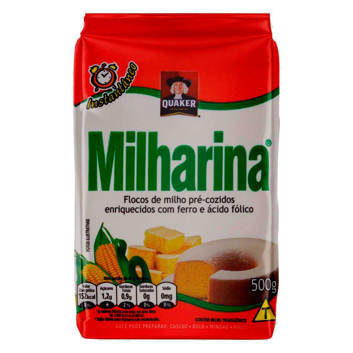 Encontraproduto.com.br - Flocos de Milho Milharina Pacote com 500g