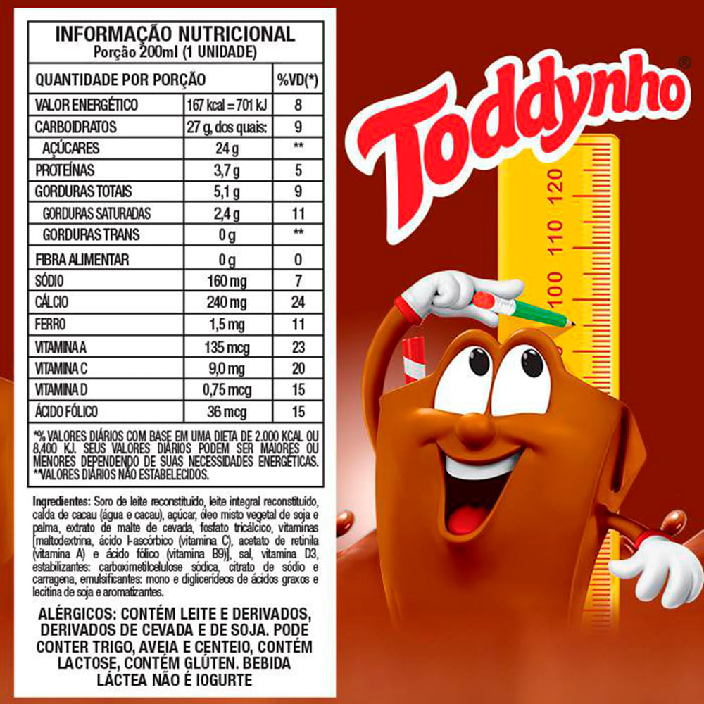 Encontraproduto.com.br - Bebida Láctea Toddynho Chocolate TP com 200ml
