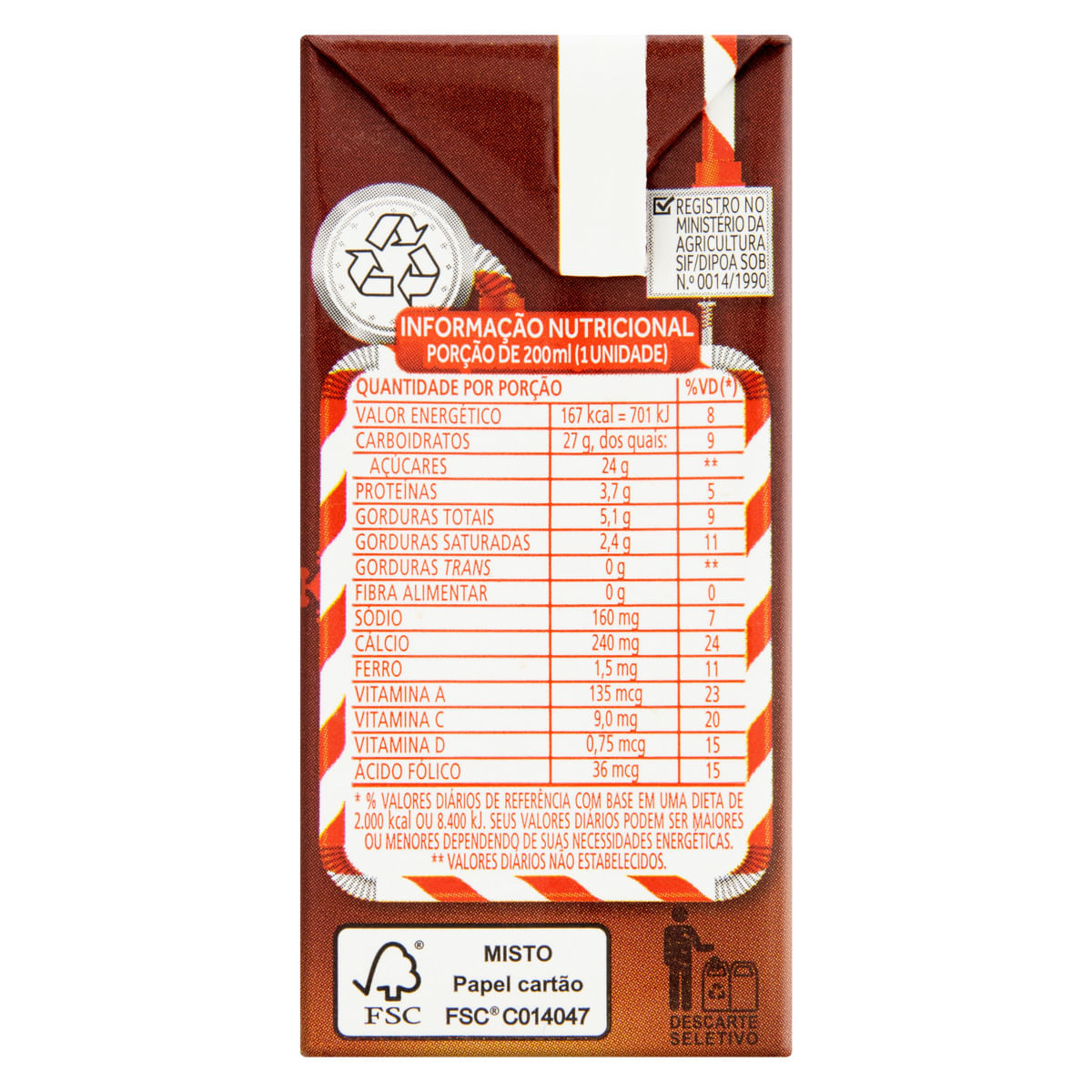 Encontraproduto.com.br - Bebida Láctea Toddynho Chocolate TP com 200ml