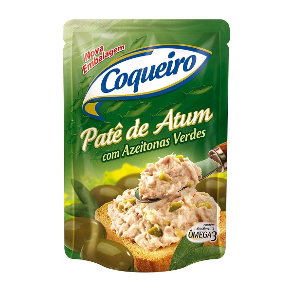 Encontraproduto.com.br - Patê de Atum Coqueiro Com Azeitonas Verdes Pouch com 170g