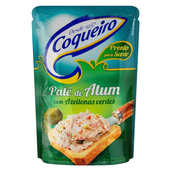 Encontraproduto.com.br - Patê de Atum Coqueiro Com Azeitonas Verdes Pouch com 170g