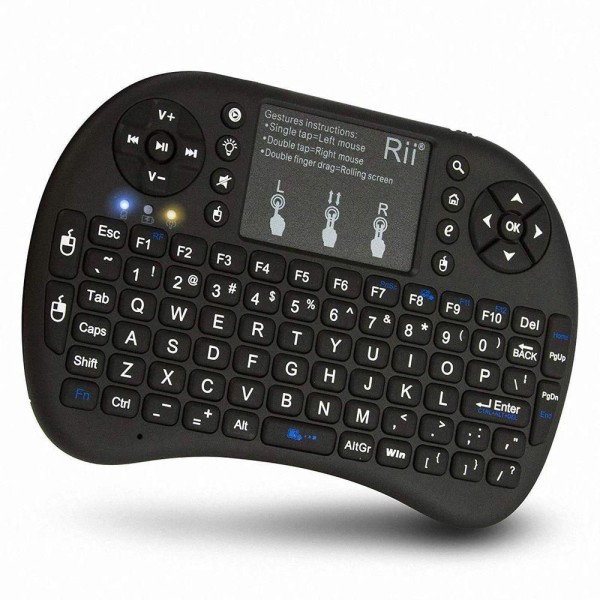 Encontraproduto.com.br - Mini Teclado Wireless Keyboard Mouse - Preto