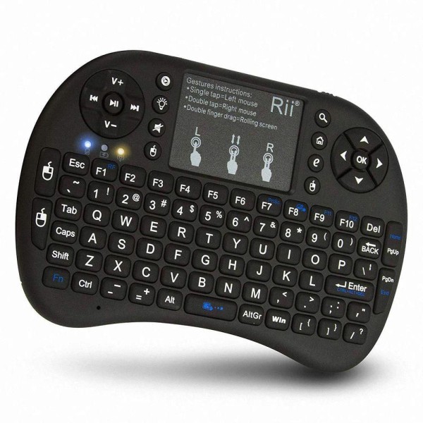 Encontraproduto.com.br - Mini Teclado Wireless Keyboard Mouse - Preto