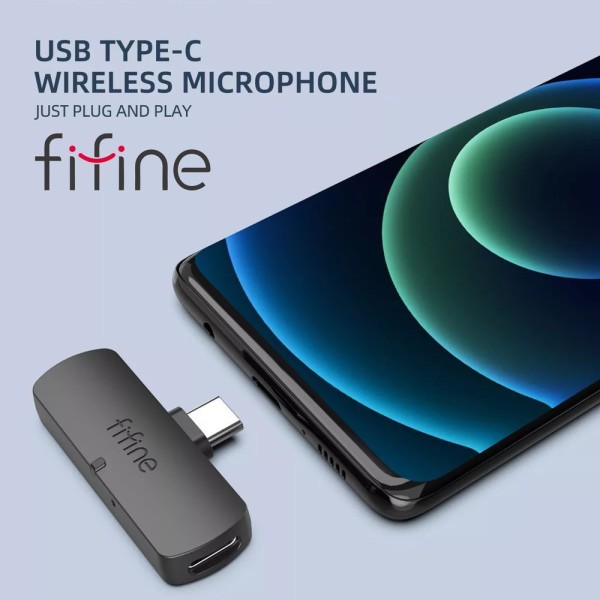 Encontraproduto.com.br - Microfone De Lapela Sem Fio Fifine M6 Para Celular Android