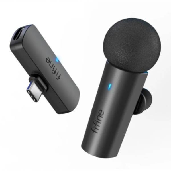 Encontraproduto.com.br - Microfone De Lapela Sem Fio Fifine M6 Para Celular Android