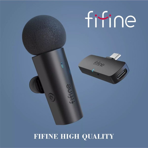 Encontraproduto.com.br - Microfone De Lapela Sem Fio Fifine M6 Para Celular Android