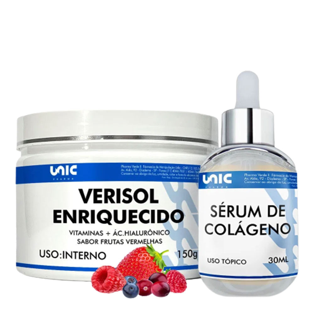 Encontraproduto.com.br - Combo de Colágeno (Verisol enriquecido e Sérum de Colágeno)