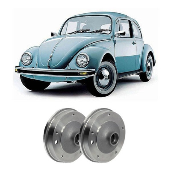 Encontraproduto.com.br - Tambor de Freio Dianteiro Com Cubo Fusca Karmann Ghia 1959 até 1974 MDS T02