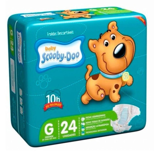 Encontraproduto.com.br - Fralda Scooby Doo Jumbo Tamanho: G